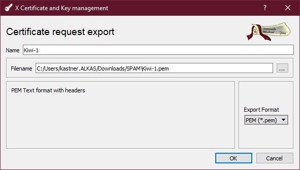 Export the new request